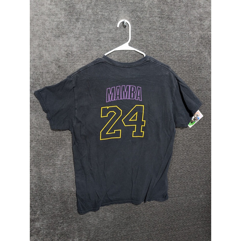 God Is Dope Mamba 24 T-Shirt Mens Large Black Purple Gold Graphic Tee Tribute